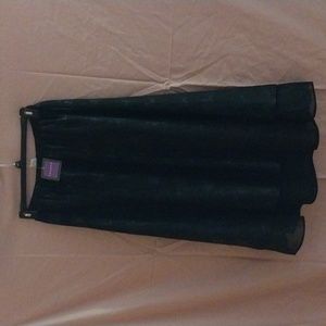 NWT Women's Suzanne Somers Collection back flowered maxi skirt size S